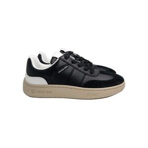 Michael Kors Women's Kai Luxury Monogram Sneakers Black/Brown 7.5M New